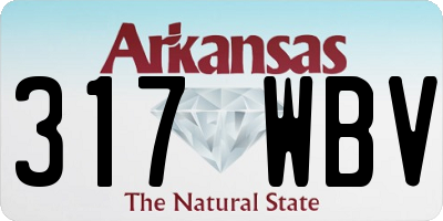 AR license plate 317WBV