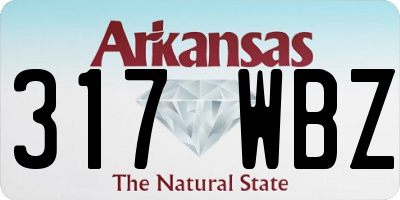 AR license plate 317WBZ