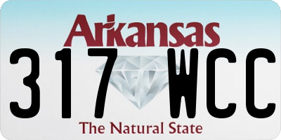 AR license plate 317WCC