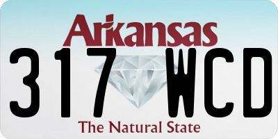 AR license plate 317WCD