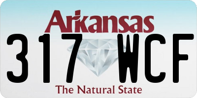 AR license plate 317WCF