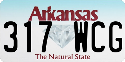 AR license plate 317WCG