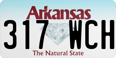 AR license plate 317WCH