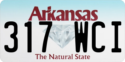 AR license plate 317WCI