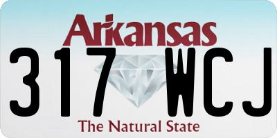 AR license plate 317WCJ