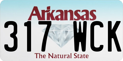 AR license plate 317WCK