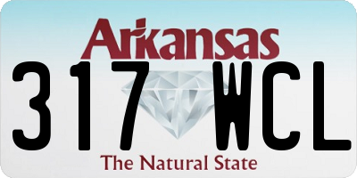 AR license plate 317WCL