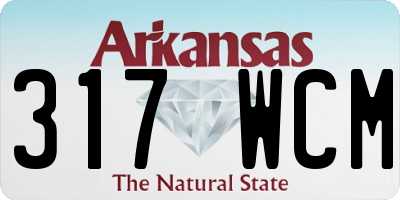 AR license plate 317WCM