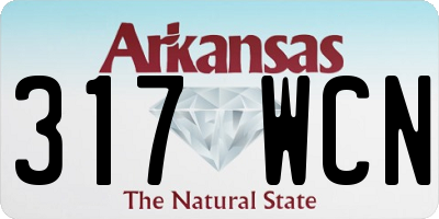 AR license plate 317WCN