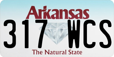 AR license plate 317WCS