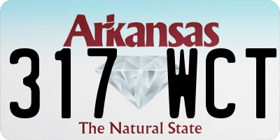 AR license plate 317WCT