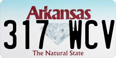 AR license plate 317WCV