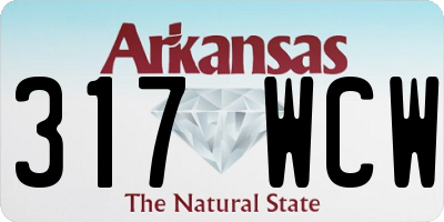 AR license plate 317WCW