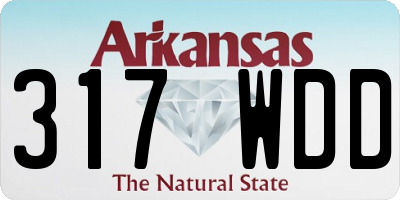 AR license plate 317WDD