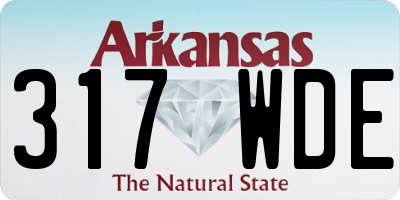 AR license plate 317WDE