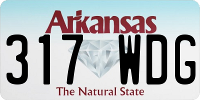 AR license plate 317WDG