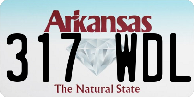 AR license plate 317WDL