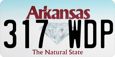 AR license plate 317WDP