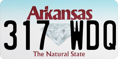 AR license plate 317WDQ