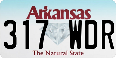 AR license plate 317WDR