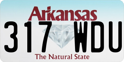 AR license plate 317WDU