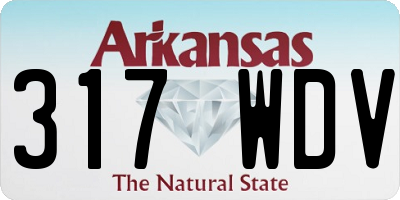 AR license plate 317WDV