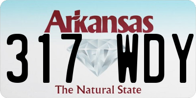 AR license plate 317WDY