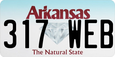 AR license plate 317WEB