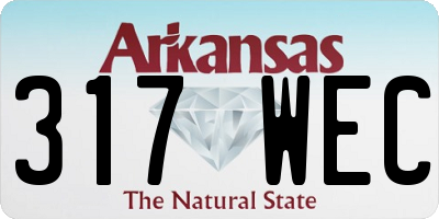AR license plate 317WEC