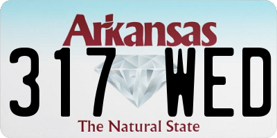 AR license plate 317WED