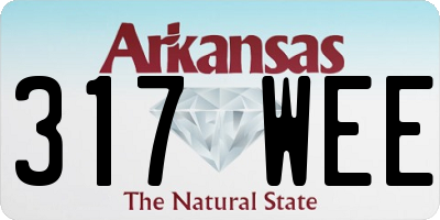 AR license plate 317WEE