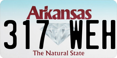 AR license plate 317WEH