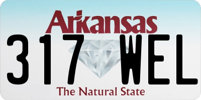 AR license plate 317WEL