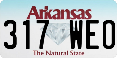 AR license plate 317WEO