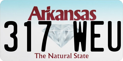 AR license plate 317WEU