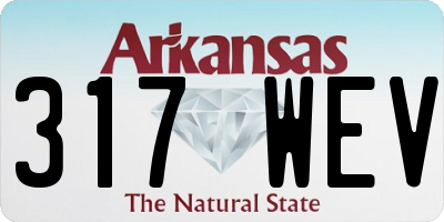 AR license plate 317WEV