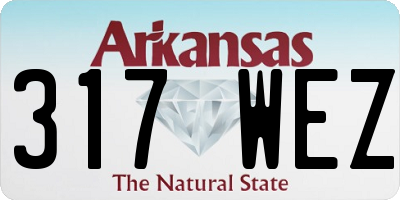 AR license plate 317WEZ