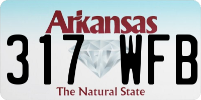 AR license plate 317WFB