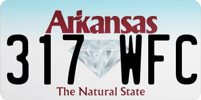 AR license plate 317WFC