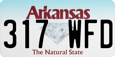 AR license plate 317WFD