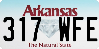 AR license plate 317WFE