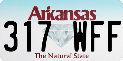 AR license plate 317WFF