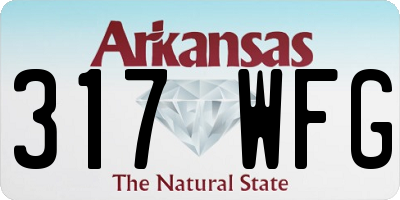 AR license plate 317WFG