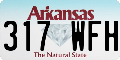 AR license plate 317WFH