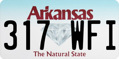 AR license plate 317WFI