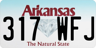 AR license plate 317WFJ