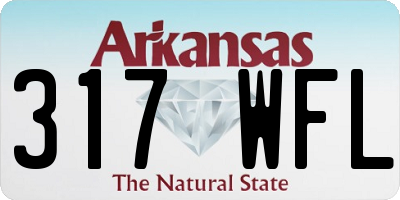 AR license plate 317WFL