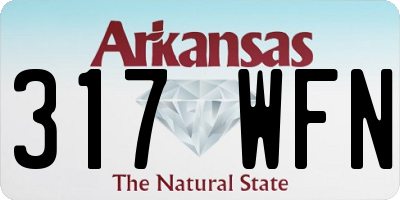 AR license plate 317WFN