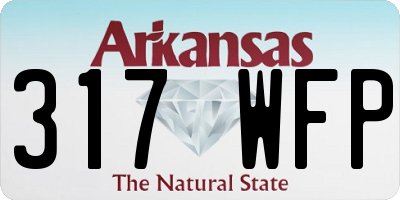 AR license plate 317WFP