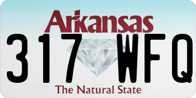 AR license plate 317WFQ